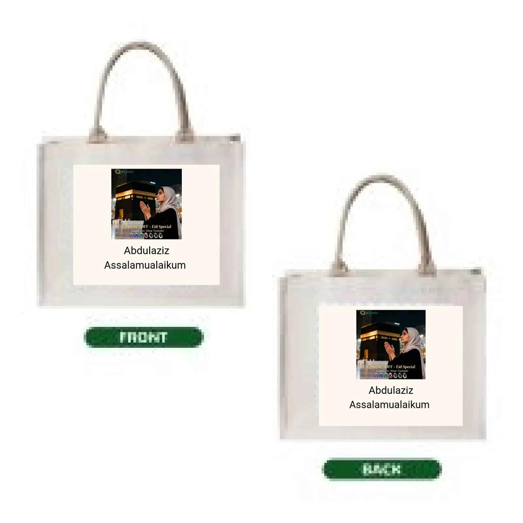 3D Canvas Tote Bag - Heat Transfer Print